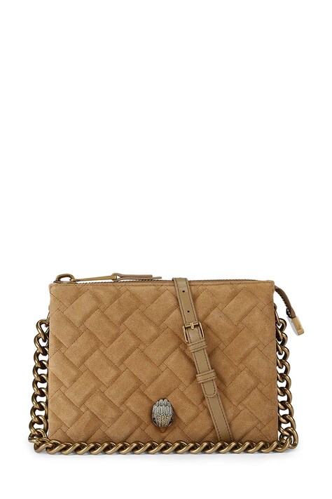 Kurt Geiger London torebka crossbody damska skórzana KENSINGTON brązowa 3571948219