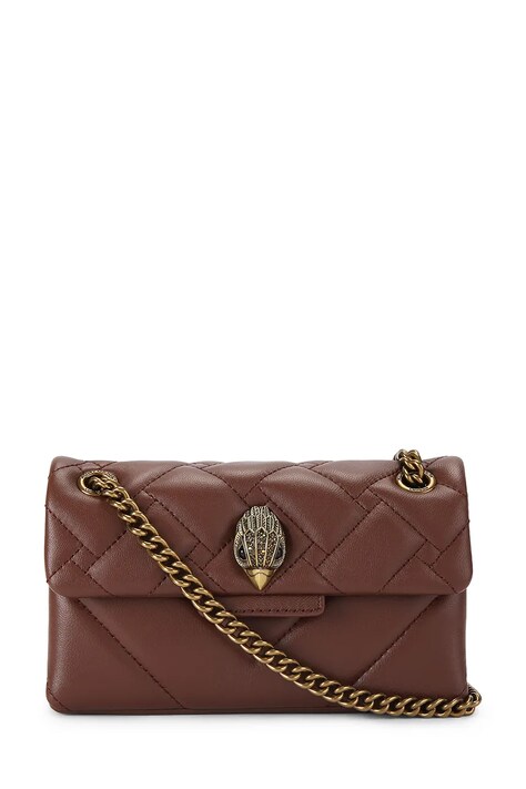 Kurt Geiger London torebka crossbody damska skórzana KENSINGTON bordowa 5580954109