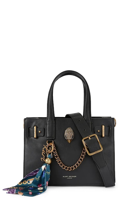 Kurt Geiger London torebka shopper damska skórzana SLOANE czarna 5838600109
