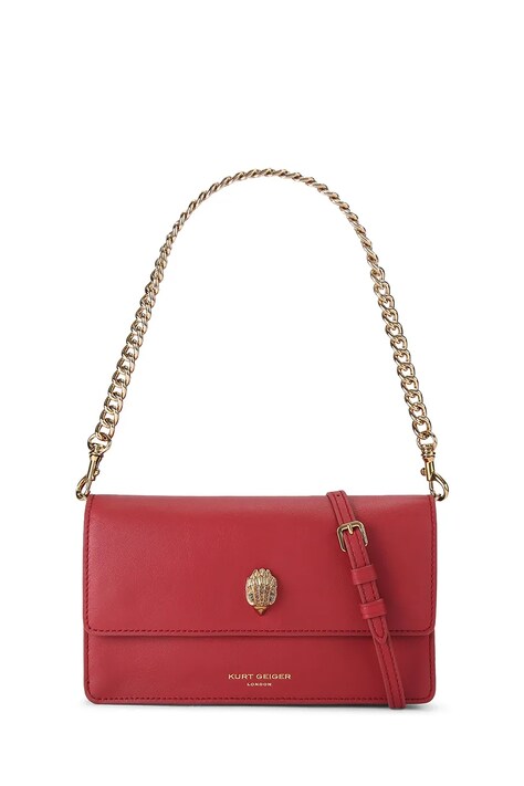 Kurt Geiger London torebka crossbody damska skórzana SLOANE czerwona 5832759109