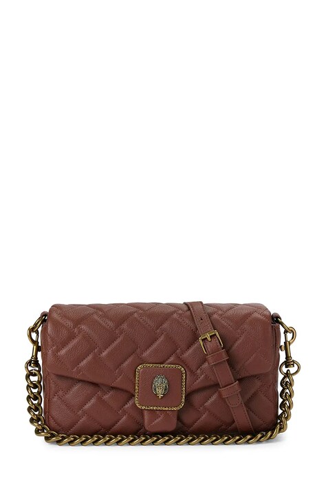 Kurt Geiger London listonoszka damska skórzana PIMLICO bordowa 5626854109