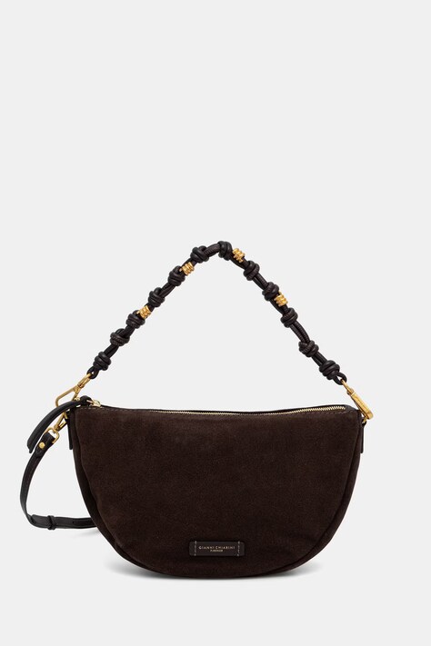 Gianni Chiarini torebka crossbody damska zamszowa CLEO brązowa BS 12690 CM-PL