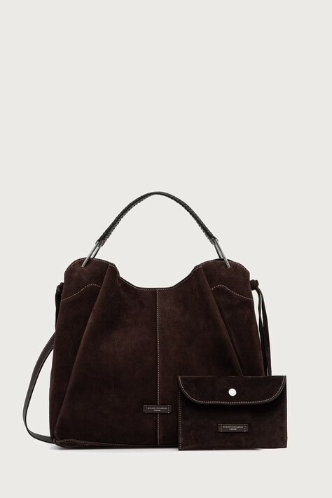 Gianni Chiarini torebka tote damska zamszowa ERA brązowa BS 12571 CM-PL