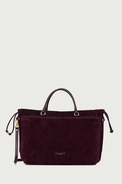 Gianni Chiarini torebka shopper damska zamszowa MORGANA bordowa BS 12261 CM-PL