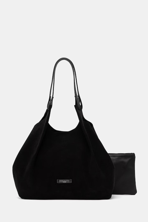 Gianni Chiarini torebka shopper damska skórzana DUA czarna BS 9800 CM-PL