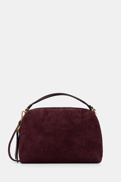 Gianni Chiarini torebka crossbody damska zamszowa ALIFA bordowa BS 8628 CM-STEMU