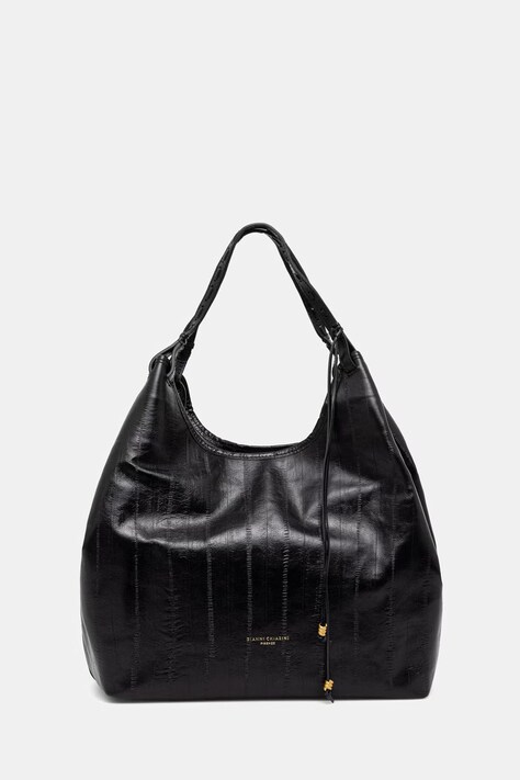 Gianni Chiarini torebka tote damska skórzana DUA czarna BS 12680 EEL-PSLY