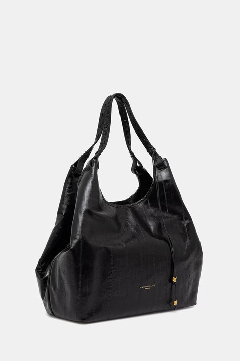 Gianni Chiarini torebka tote damska skórzana DUA czarna BS 12680 EEL-PSLY
