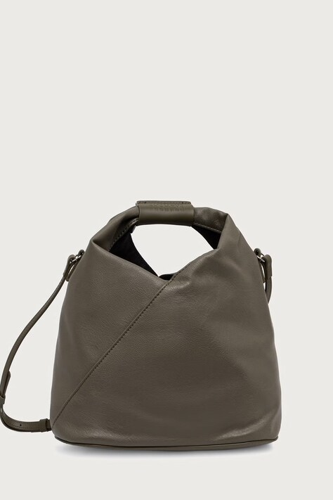 MM6 Maison Margiela Torebka crossbody damska z imitacji skóry zielona SB6WD0026-P8396