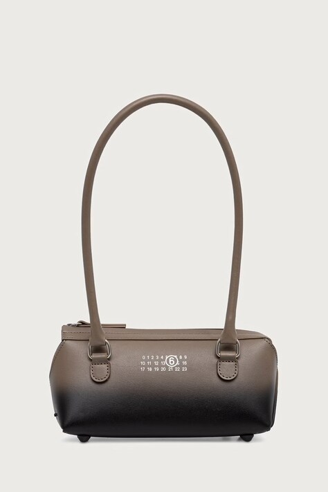 MM6 Maison Margiela Torebka bagietka damska z imitacji skóry brązowa SB6ZH0039-P9354