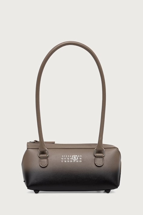 MM6 Maison Margiela Torebka bagietka damska z imitacji skóry brązowa SB6ZH0039-P9354