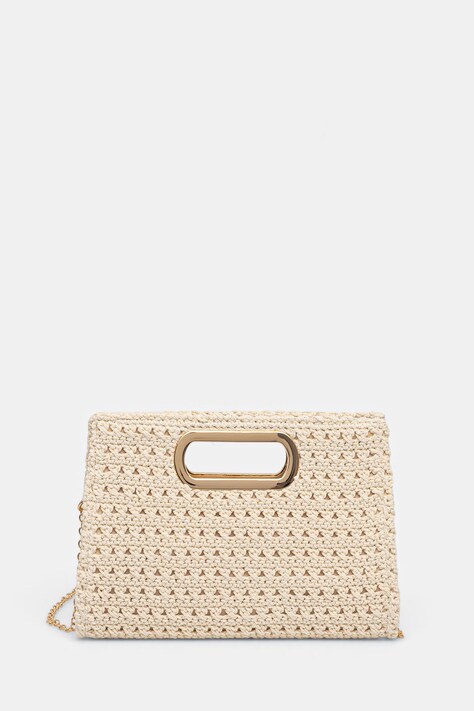 Morgan torebka crossbody damska pleciona beżowa 2ALOHA