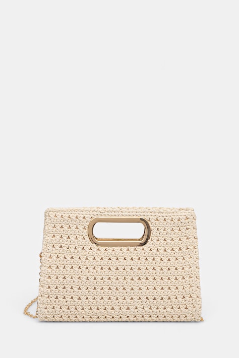 Morgan torebka crossbody damska pleciona beżowa 2ALOHA