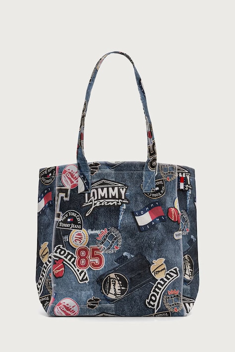 Tommy Jeans Torebka shopper damska niebieska AW0AW19304