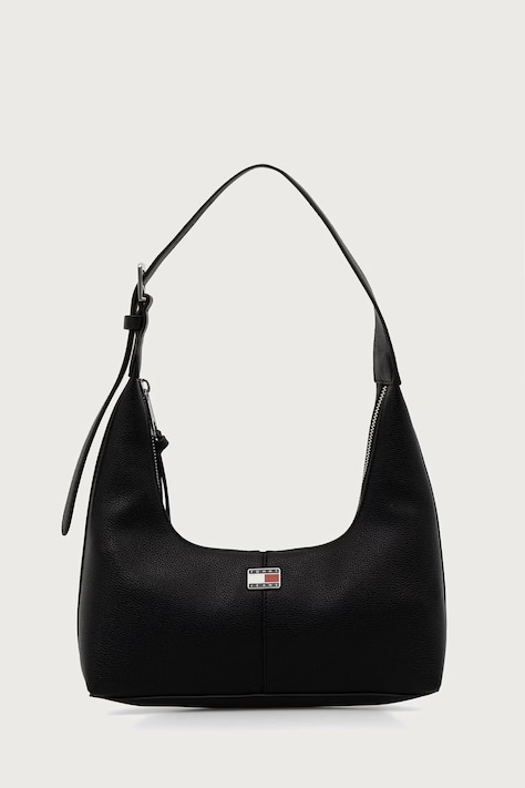 Tommy Jeans Torebka hobo damska z imitacji skóry czarna AW0AW19059