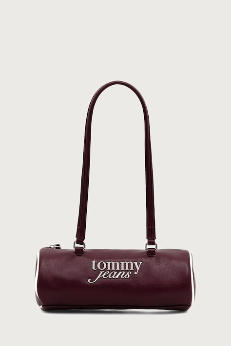 Tommy Jeans Torebka damska z imitacji skóry bordowa AW0AW19055