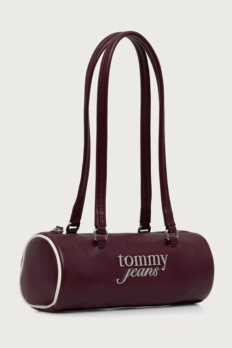 Tommy Jeans Torebka damska z imitacji skóry bordowa AW0AW19055