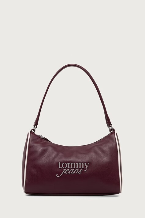 Tommy Jeans Torebka damska z imitacji skóry fioletowa AW0AW19052