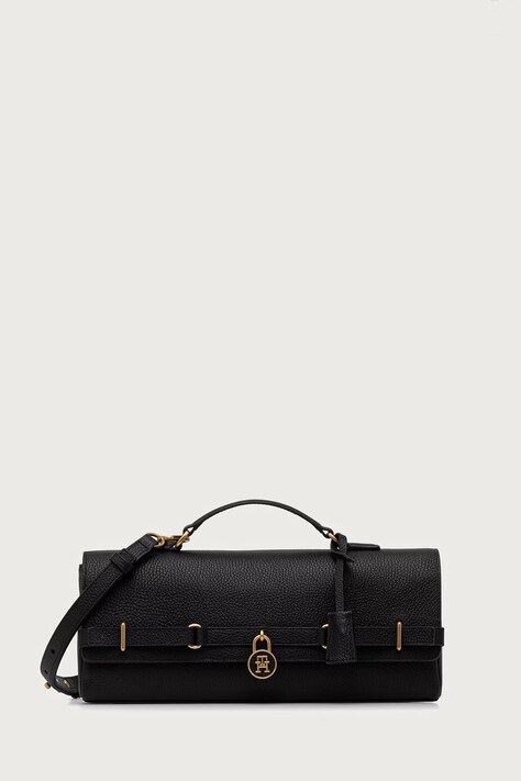 Tommy Hilfiger torebka damska skórzana czarna AW0AW19214