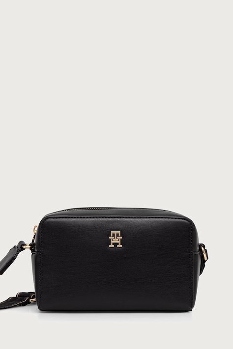 Tommy Hilfiger χιαστί γυναικεία από απομίμηση δέρματος μαύρη AW0AW19060