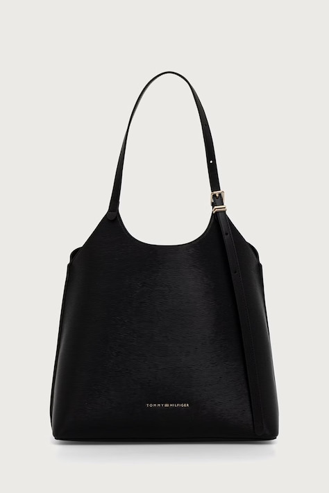 Tommy Hilfiger Tote torba za žene od imitacije kože crna AW0AW19040