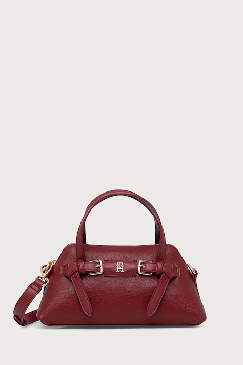Tommy Hilfiger Kabelka dámska z imitácie kože burgundská AW0AW19034