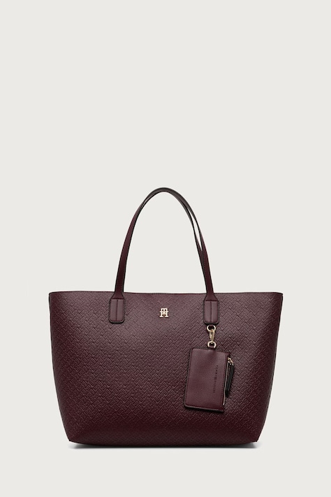 Tommy Hilfiger shopper torba za žene od imitacije kože bordo AW0AW19004