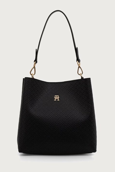 Tommy Hilfiger Damskie z imitacji skóry czarne AW0AW19000