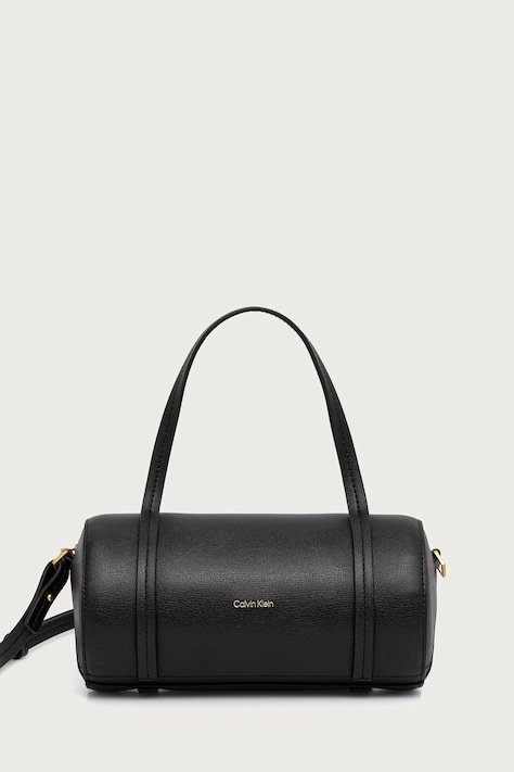 Calvin Klein torebka bagietka damska z imitacji skóry czarna LV04F3663G