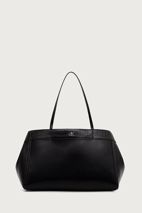 Calvin Klein Shopper torba za žene od imitacije kože crna LV04F3904G
