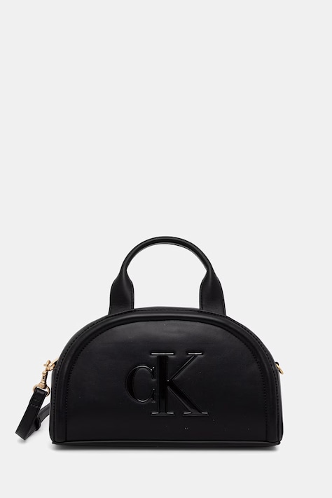 Calvin Klein χιαστί γυναικεία από απομίμηση δέρματος μαύρη LV04F3895G