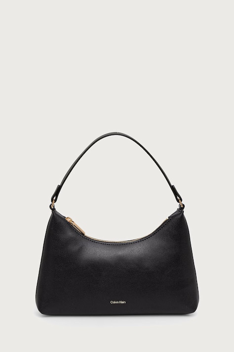 Calvin Klein torebka hobo damska z imitacji skóry czarna LV04F3890G