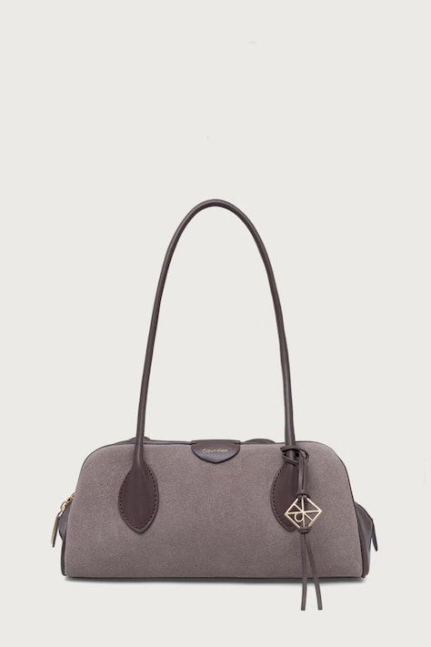 Calvin Klein Torebka damska zamszowa beżowa LV04F3888G