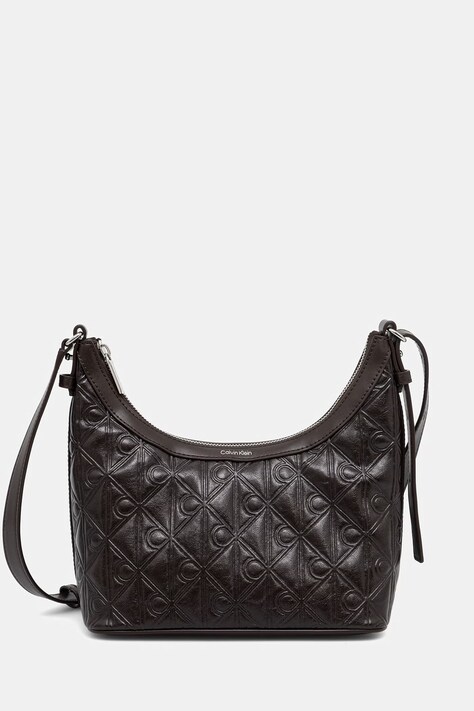 Calvin Klein torebka damska z imitacji skóry brązowa LV04F3874G