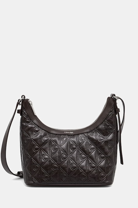 Calvin Klein torebka damska z imitacji skóry brązowa LV04F3874G
