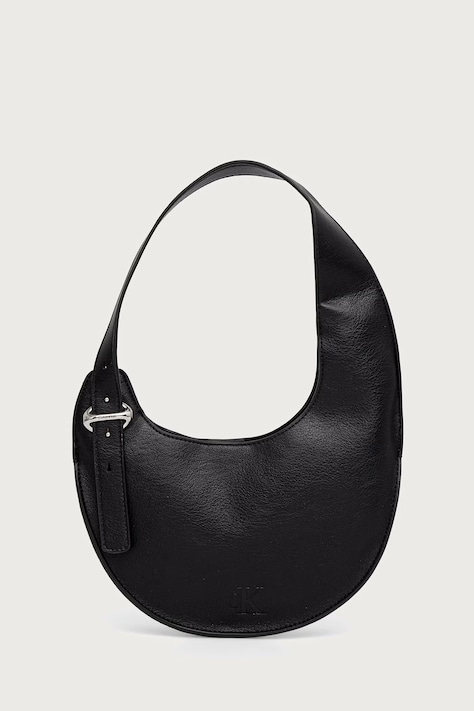 Calvin Klein Τσάντα hobo γυναικεία από απομίμηση δέρματος μαύρη LV04F3872G