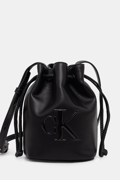 Calvin Klein sac pentru femei cu imitație de piele negru LV04F3870G