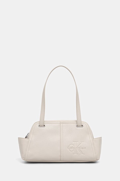 Calvin Klein torebka damska z imitacji skóry beżowa LV04F3688G