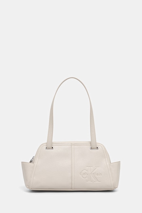 Calvin Klein torebka damska z imitacji skóry beżowa LV04F3688G