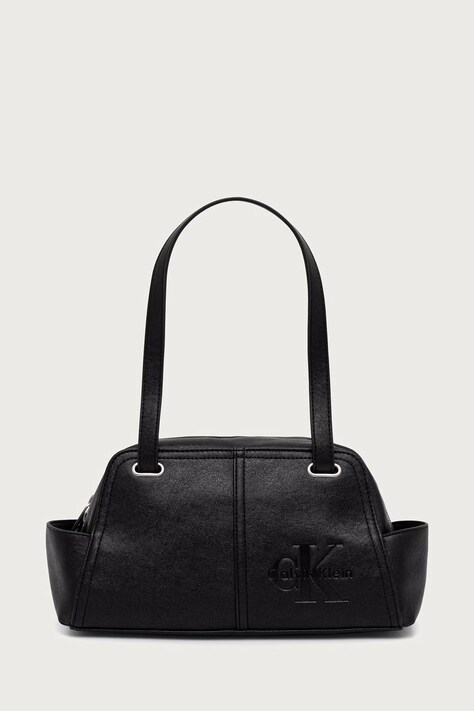 Calvin Klein kabelka dámska z imitácie kože čierna LV04F3688G