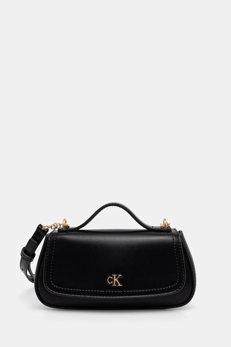 Calvin Klein torebka crossbody damska z imitacji skóry czarna LV04F3679G