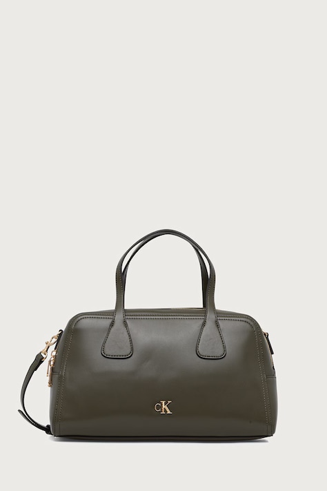 Calvin Klein geantă crossbody pentru femei cu imitație de piele verde LV04F3610G