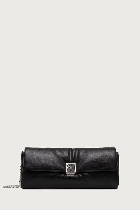 Calvin Klein Clutch γυναικεία από απομίμηση δέρματος μαύρη LV04F1240G