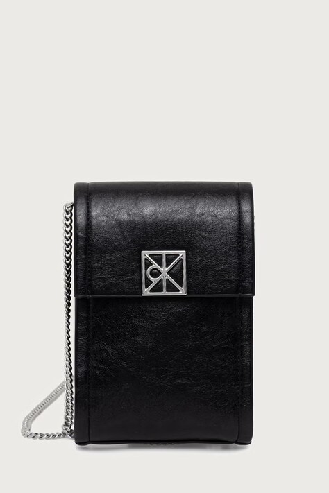 Calvin Klein obal na telefon dámský z imitace kůže černý LV04F1214G