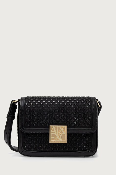 Armani Exchange Сумка crossbody для женщин из искусственной кожи чёрная XW003374 AF26449