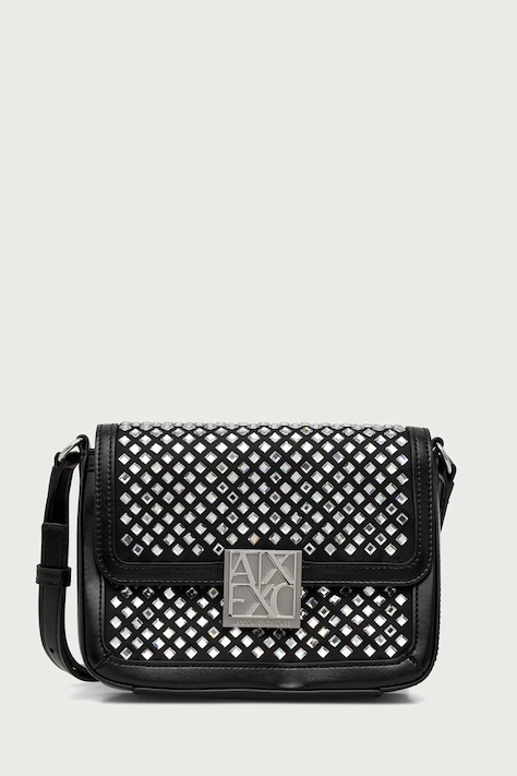 Armani Exchange Crossbody torba za žene od imitacije kože crna XW003374 AF26449
