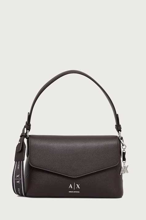 Armani Exchange Torebka crossbody damska z imitacji skóry brązowa XW003145 AF26569