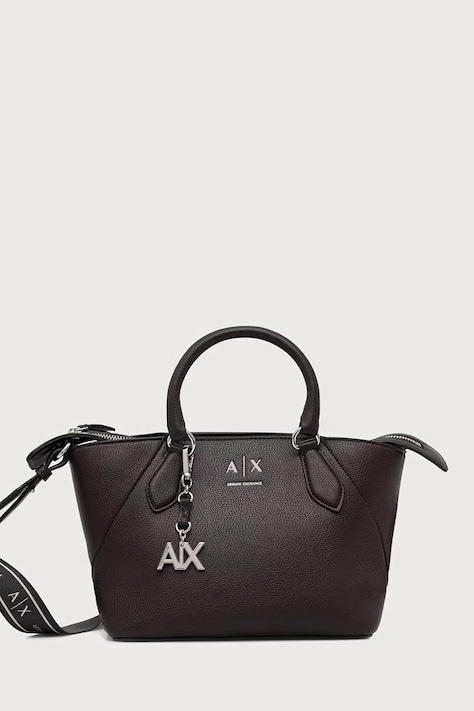 Armani Exchange шопинг чанта дамска от имитация на кожа кафява XW003143 AF26569