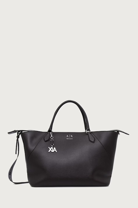 Armani Exchange шопинг чанта дамска от имитация на кожа кафява XW003142 AF26569