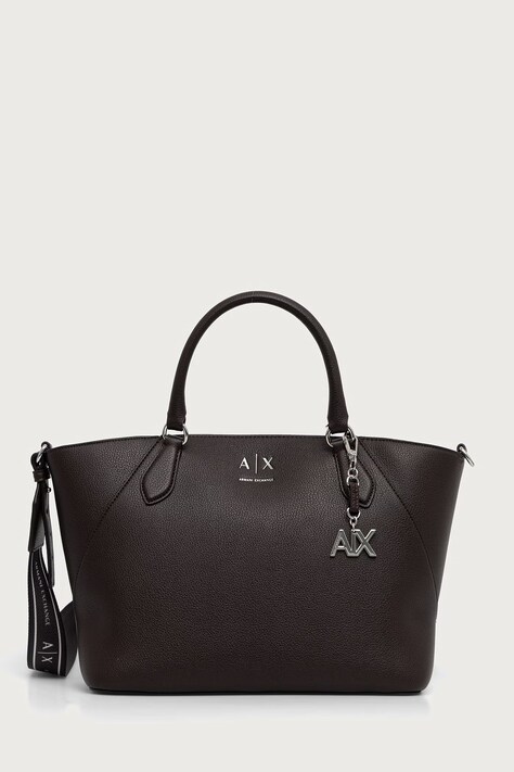 Armani Exchange crossbody torbica ženska iz umetnega usnja rjava XW003086 AF26569